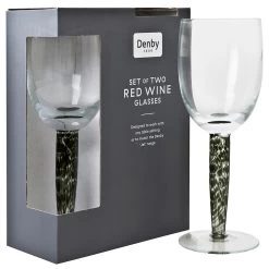 Denby Jet Red Wine Glass Pack Of 2