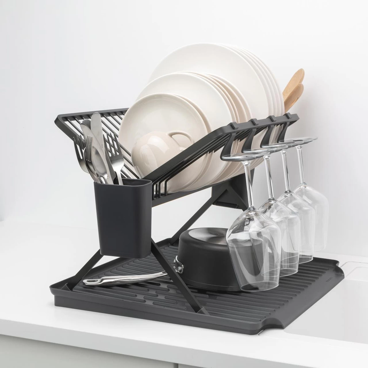 Brabantia Foldable Large Dish Drying Rack - Image 4