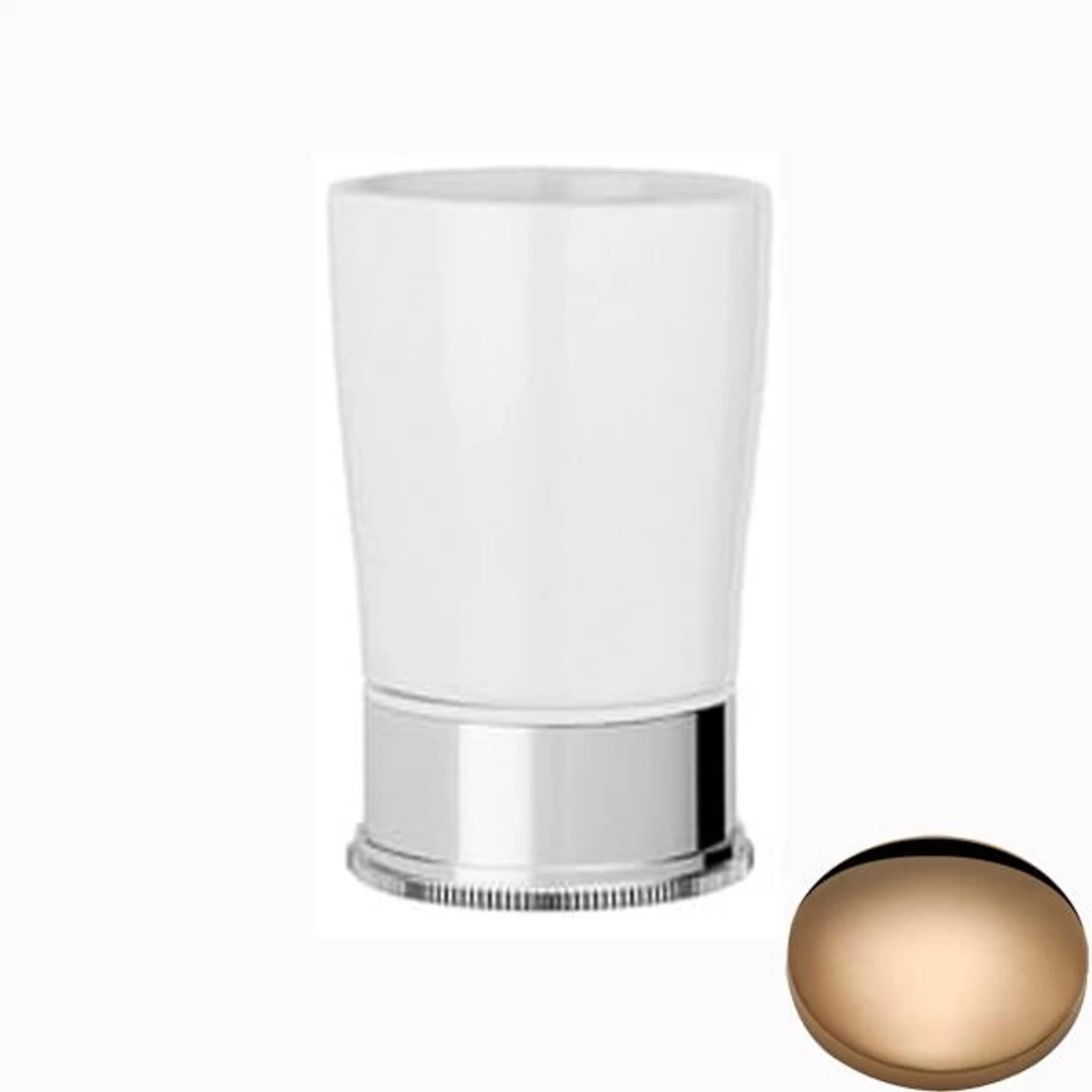 Samuel Heath Style Moderne Freestanding White Ceramic Tumbler Holder N6665W - Image 9