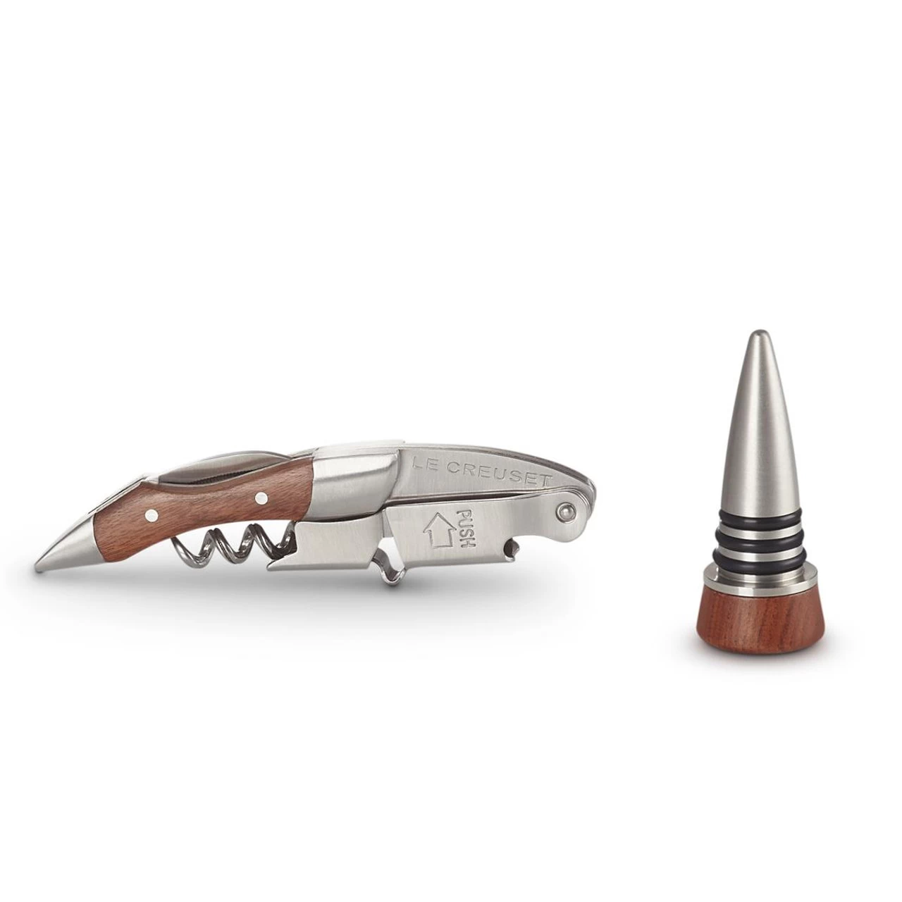 Le Creuset GS 190 Wooden Waiter's Corkscrew And Stopper - Image 4