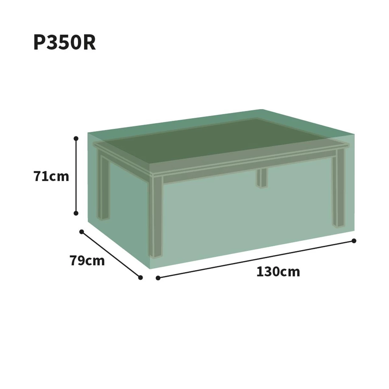 Bosmere Protector Rectangular Table Cover 4 Seat - Image 2