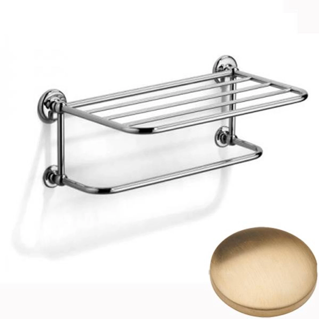 Samuel Heath Novis Towel Shelf With Towel Hanging Rail N1737 - Image 7