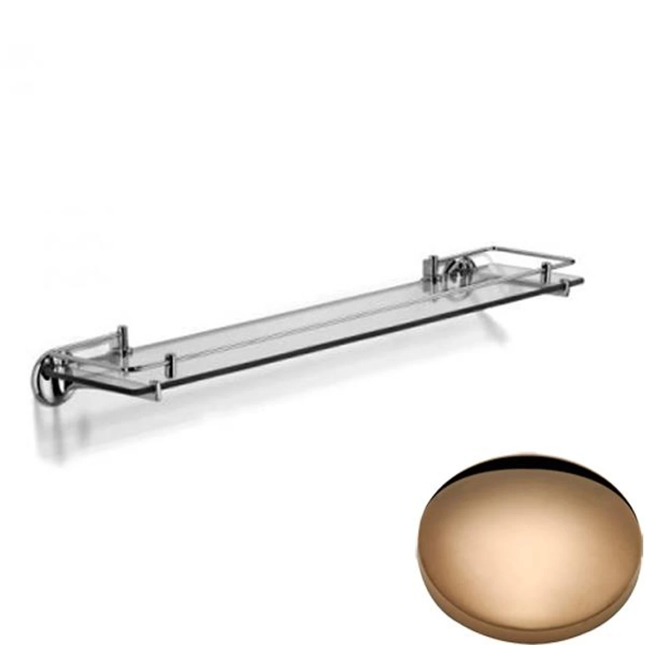 Samuel Heath Novis Glass Shelf With Lifting Rail N1113-LR/N1115-LR - Image 4