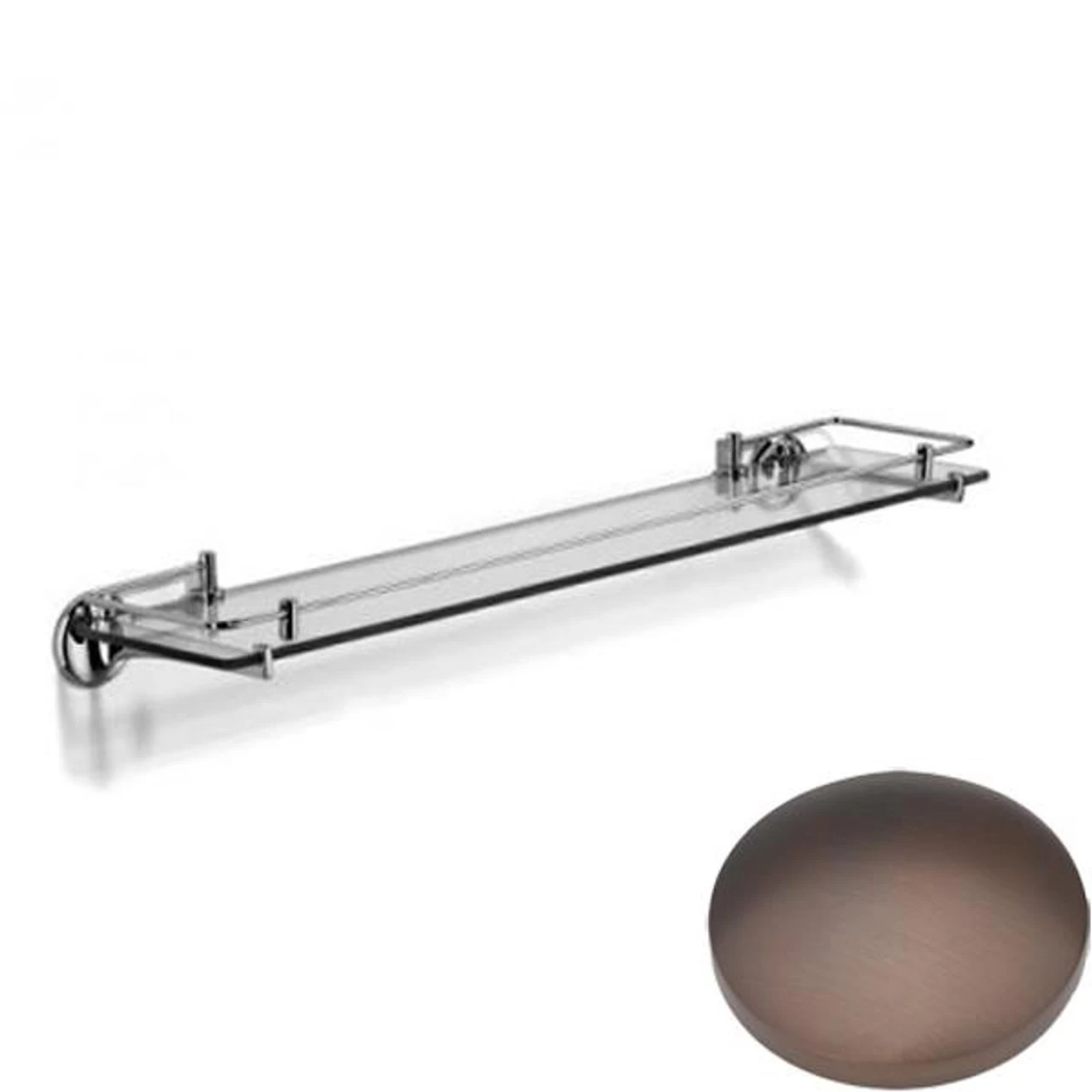 Samuel Heath Novis Glass Shelf With Lifting Rail N1113-LR/N1115-LR - Image 5