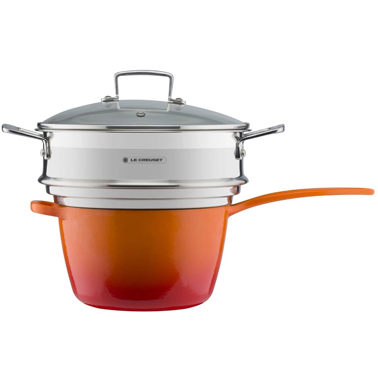 Le Creuset 3 Ply Stainless Steel Large Multi-Steamer With Glass Lid - Image 5