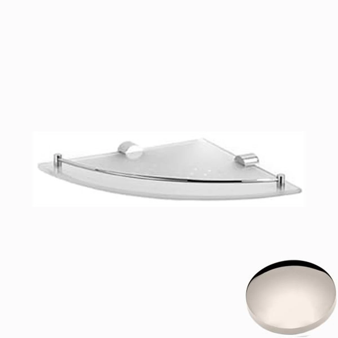 Samuel Heath Xenon Glass Corner Shelf N5036 - Image 4