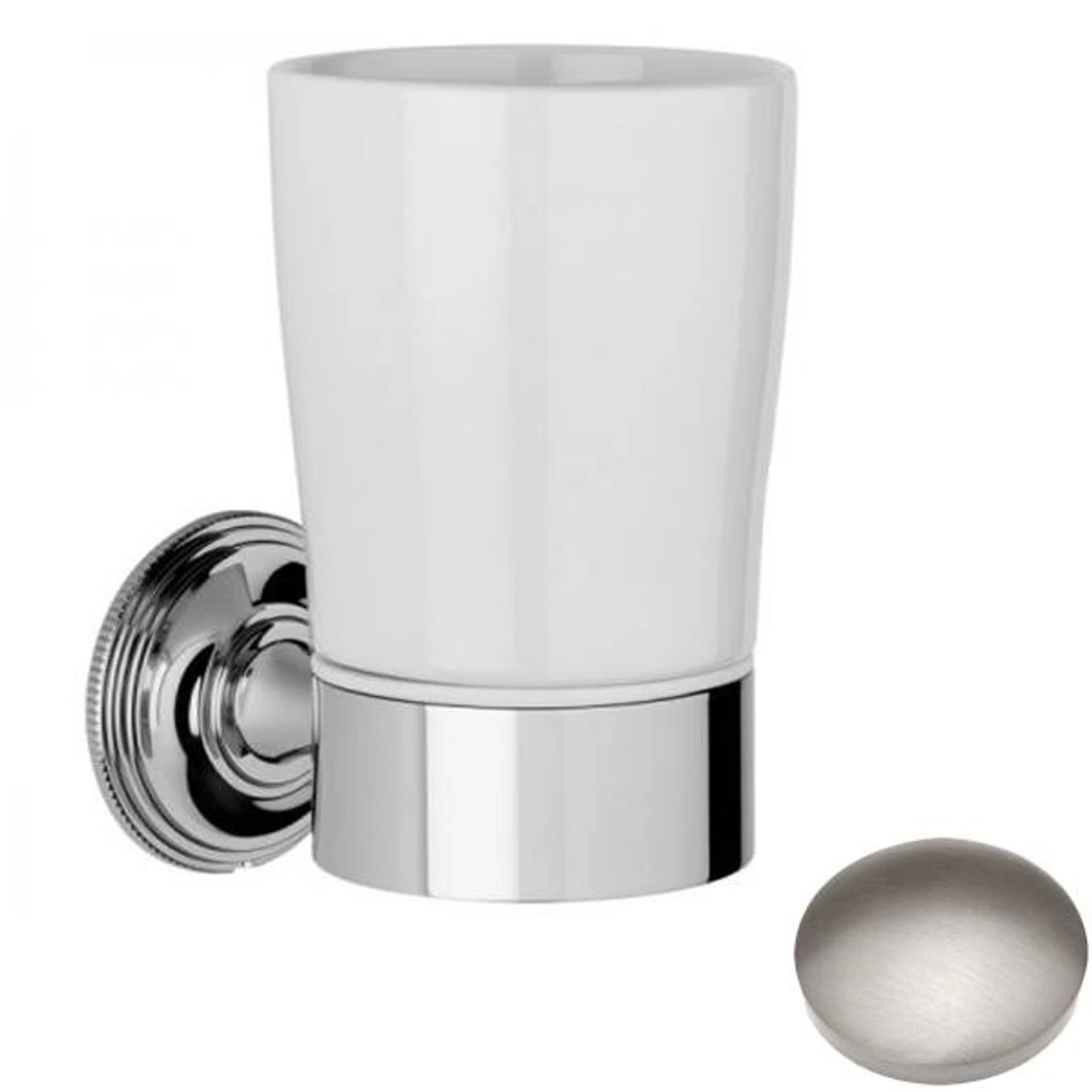 Samuel Heath Style Moderne Tumbler Holder White Ceramic N6635W - Image 5