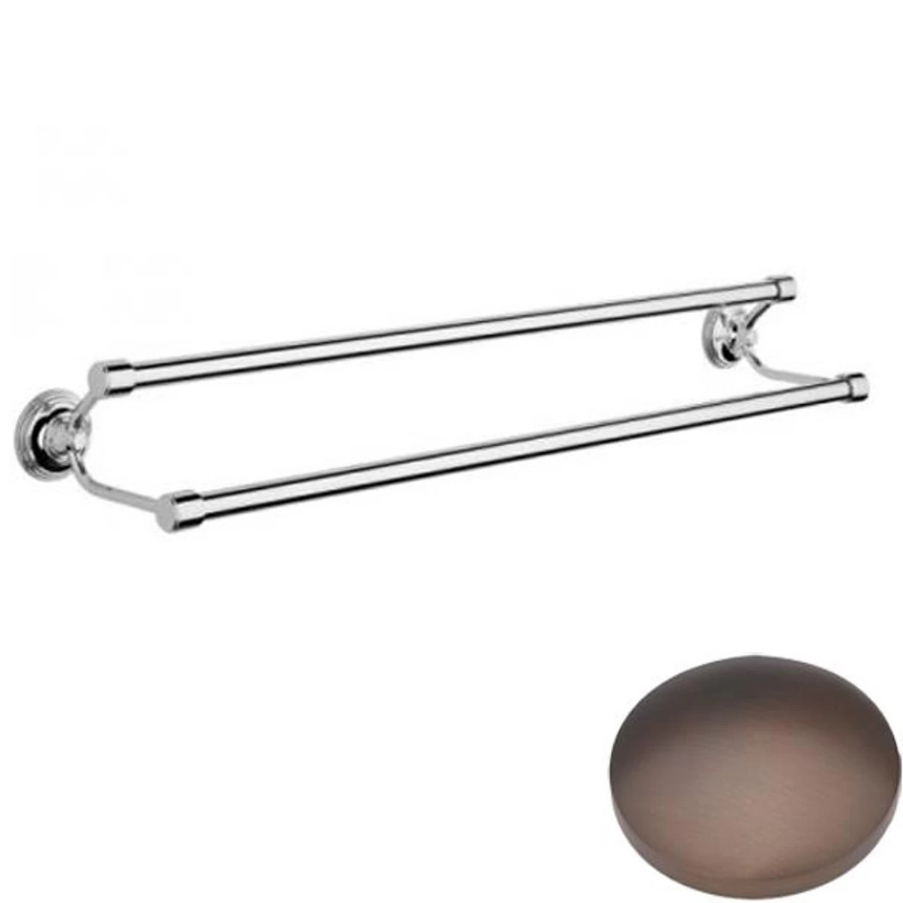 Samuel Heath Style Moderne Double Towel Rail N6701 - Image 9