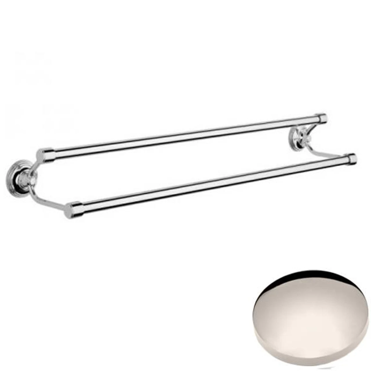 Samuel Heath Style Moderne Double Towel Rail N6701 - Image 5