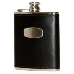 Bisley Black Leather Flask