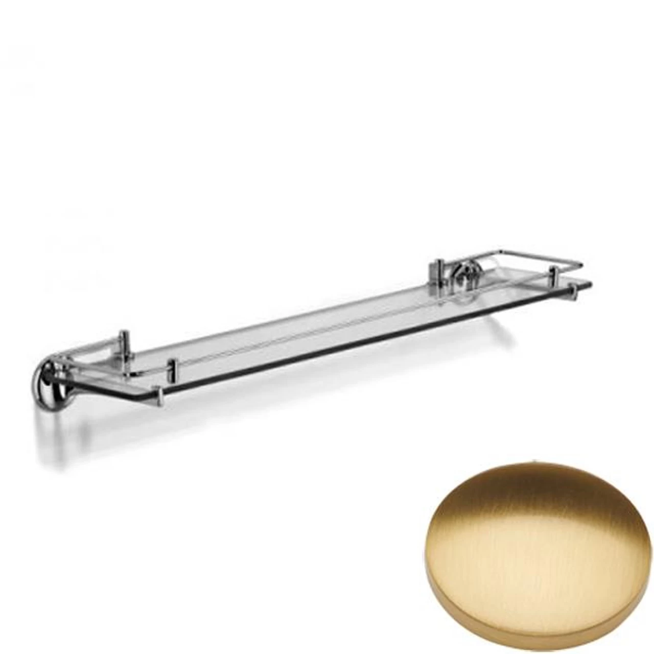 Samuel Heath Novis Glass Shelf With Lifting Rail N1113-LR/N1115-LR - Image 2