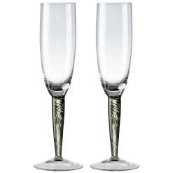Denby Jet Champagne Flute Pack Of 2