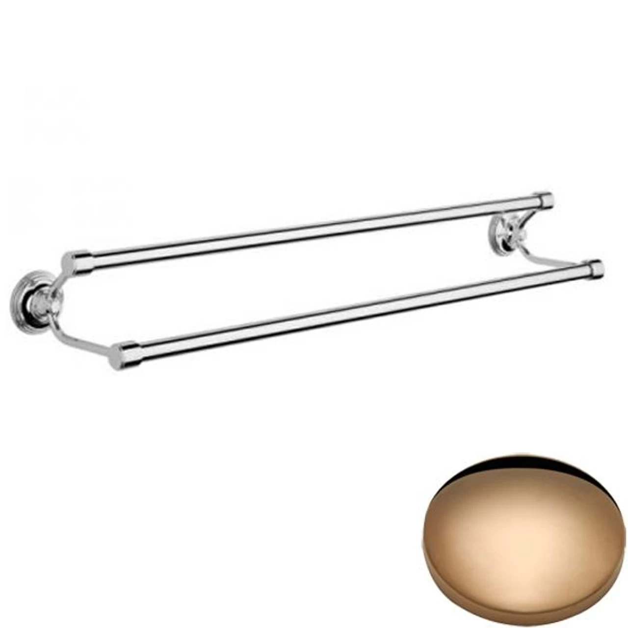 Samuel Heath Style Moderne Double Towel Rail N6701 - Image 7