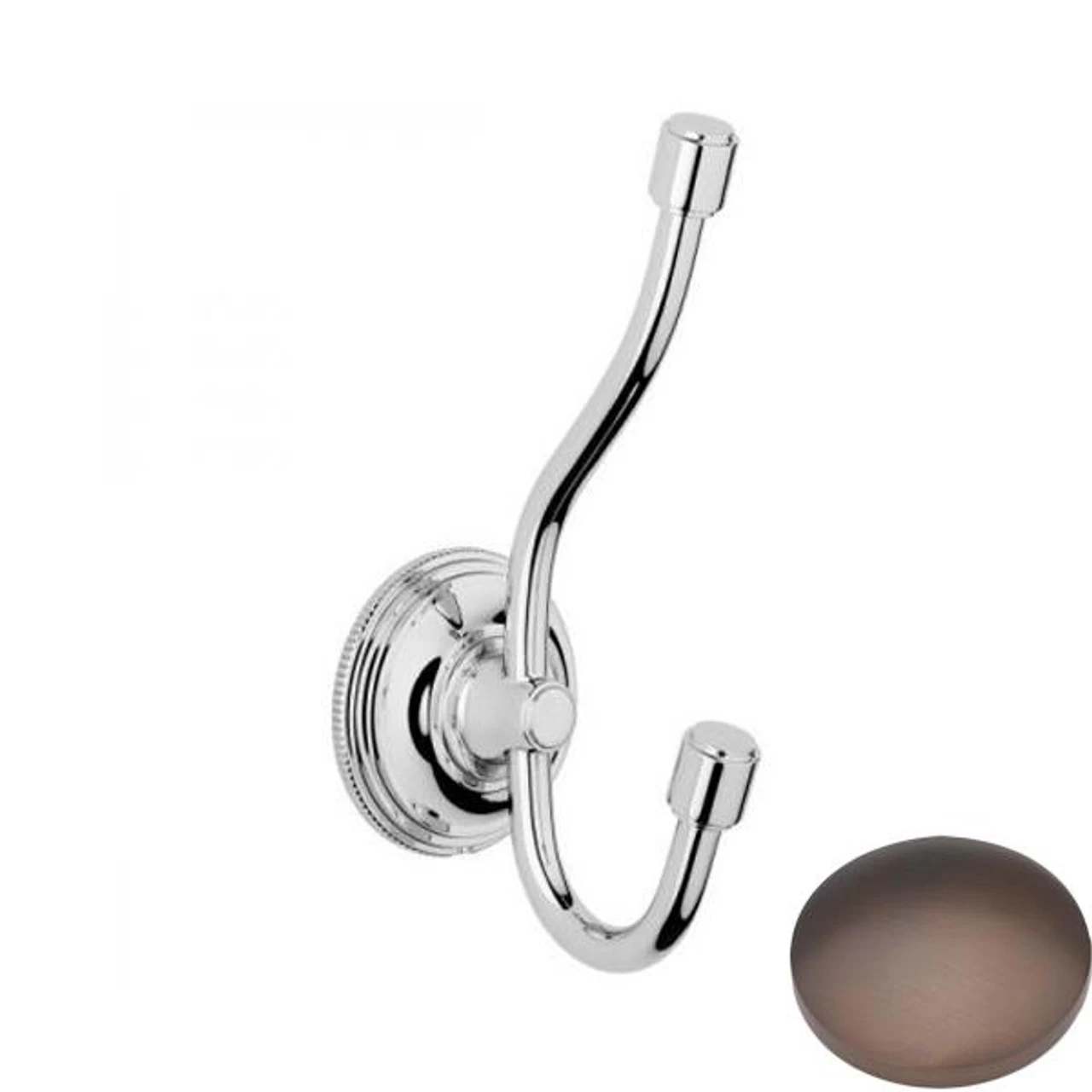 Samuel Heath Style Moderne Double Robe Hook N6639 - Image 5