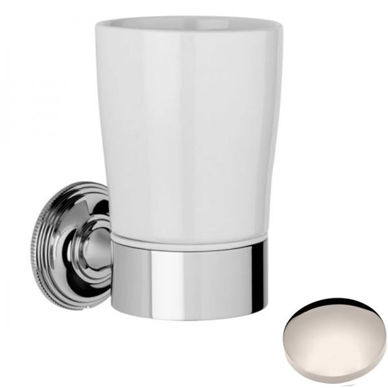 Samuel Heath Style Moderne Tumbler Holder White Ceramic N6635W - Image 8