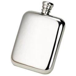 Bisley Pewter 6oz Kidney Hip Flask