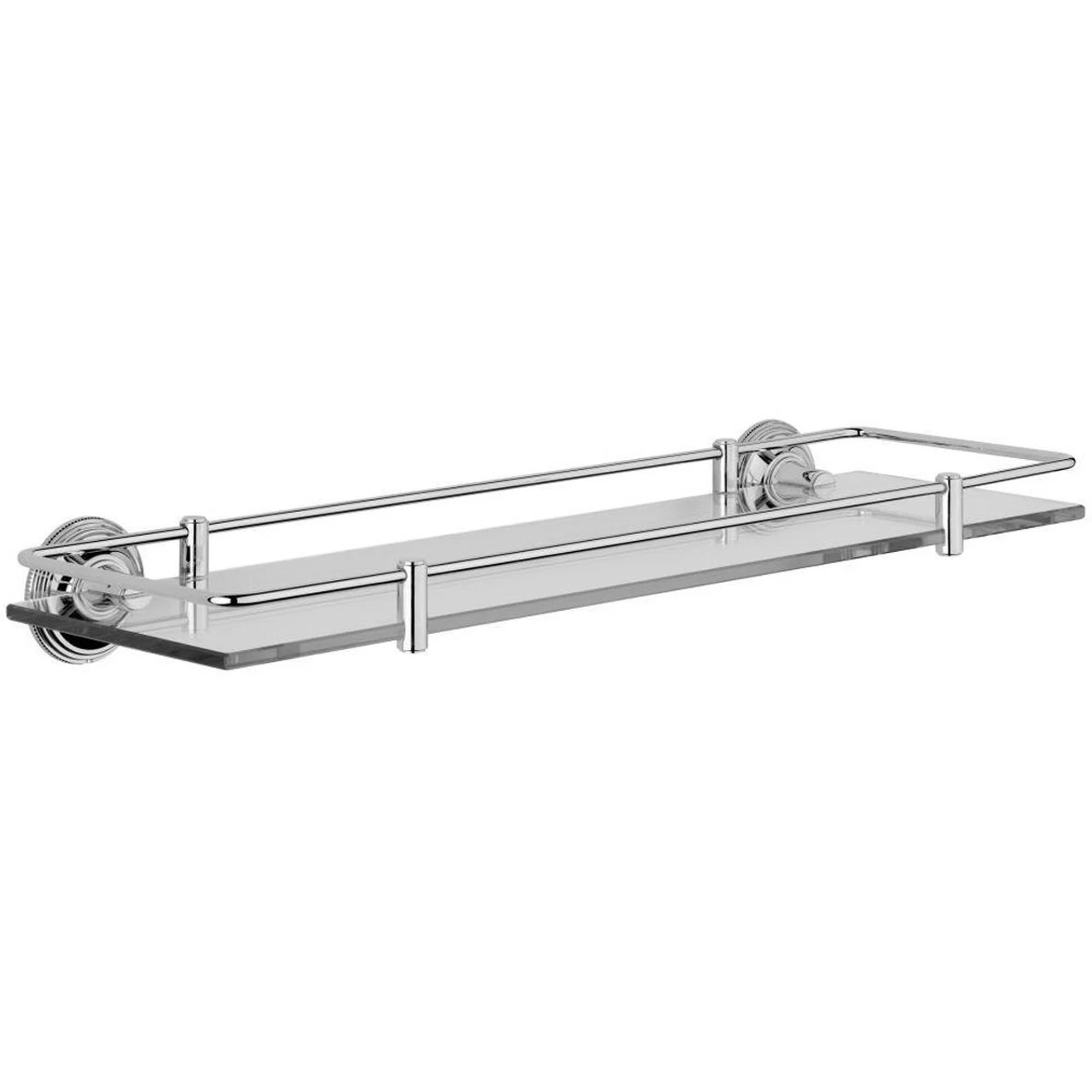 Samuel Heath Style Moderne Glass Shelf With Rail N6713/N6715 - Image 6