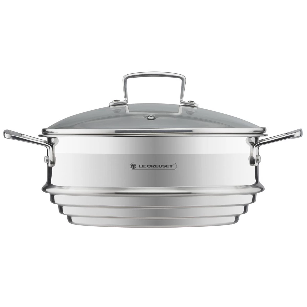 Le Creuset 3 Ply Stainless Steel Large Multi-Steamer With Glass Lid - Image 4
