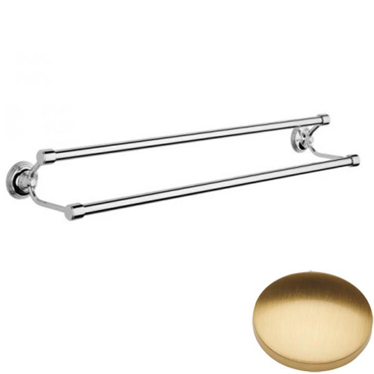 Samuel Heath Style Moderne Double Towel Rail N6701 - Image 3