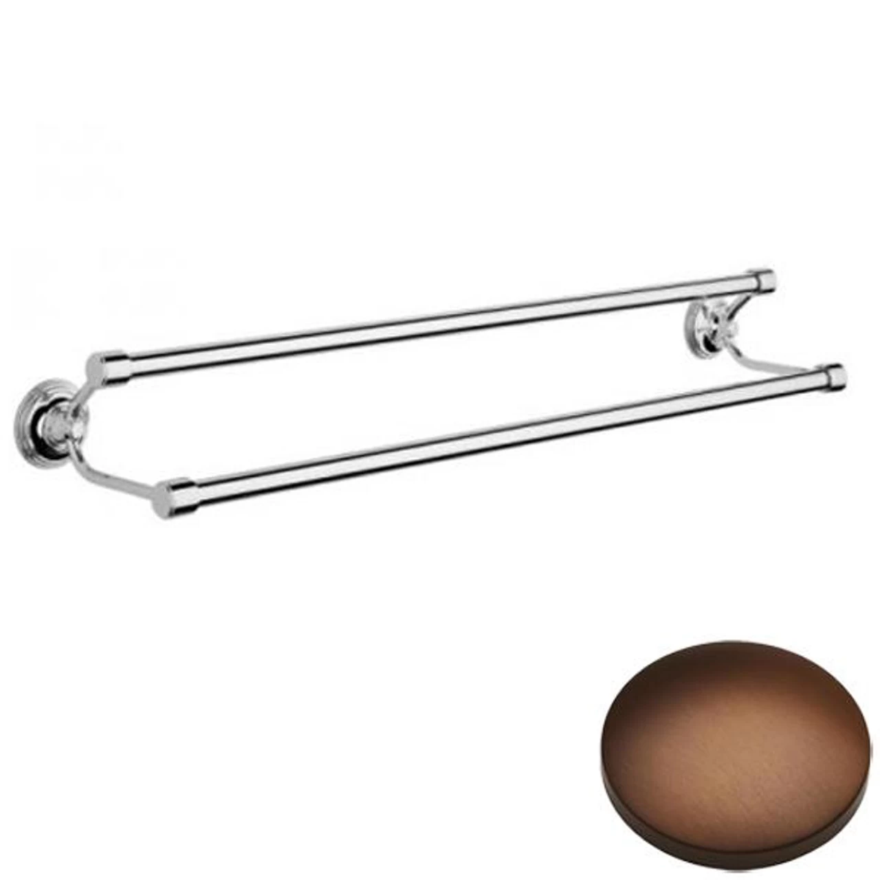 Samuel Heath Style Moderne Double Towel Rail N6701 - Image 4