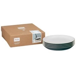 Denby Impression Charcoal Set Of 4 Medium Plates