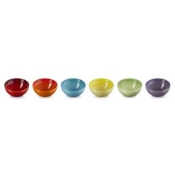 Le Creuset Stoneware Rainbow Set Of 6 Snack Bowls