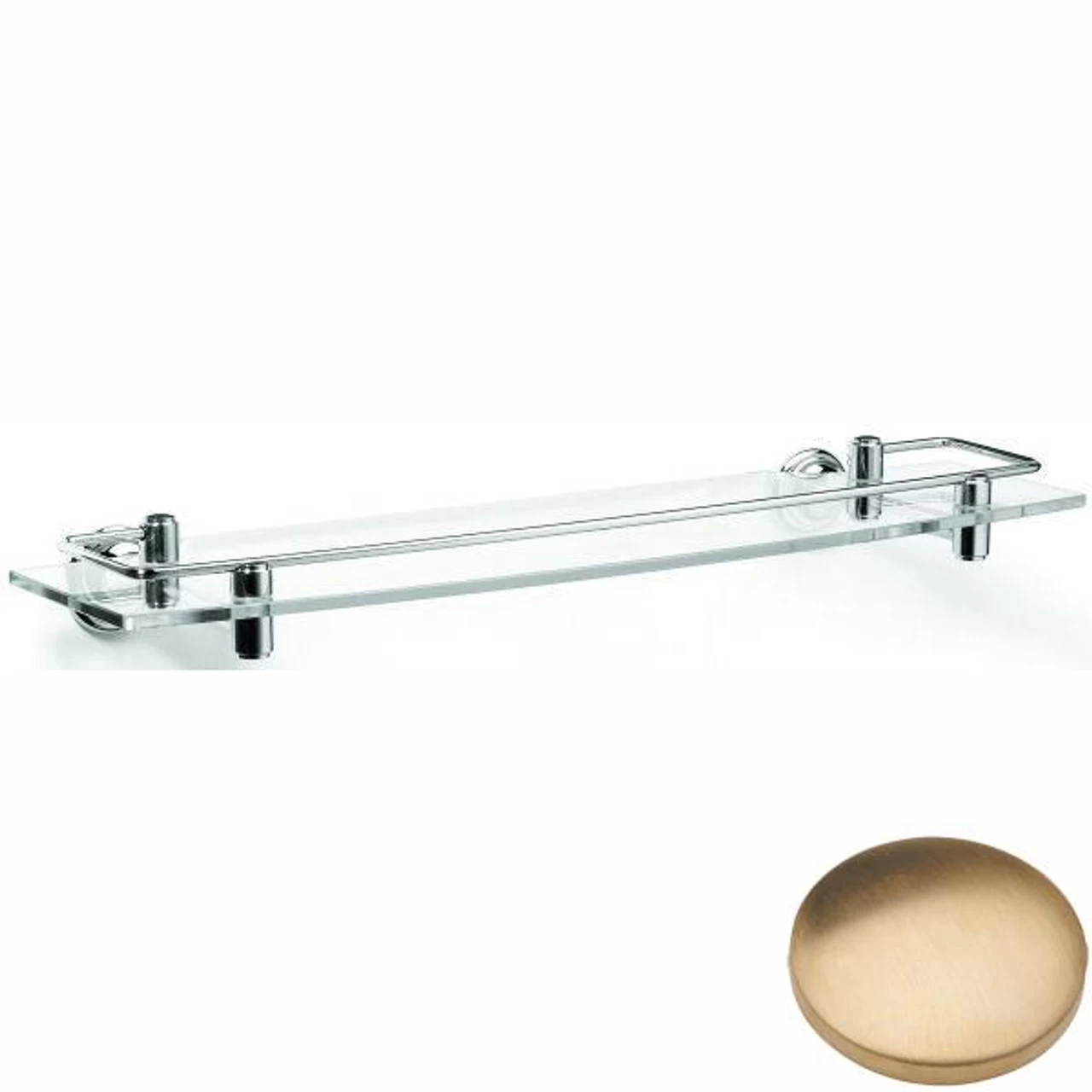 Samuel Heath Fairfield Glass Shelf With Lifting Rail N9543 - Image 7