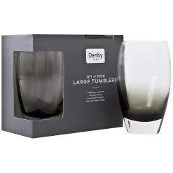 Denby Halo/Praline Large Glass Tumbler