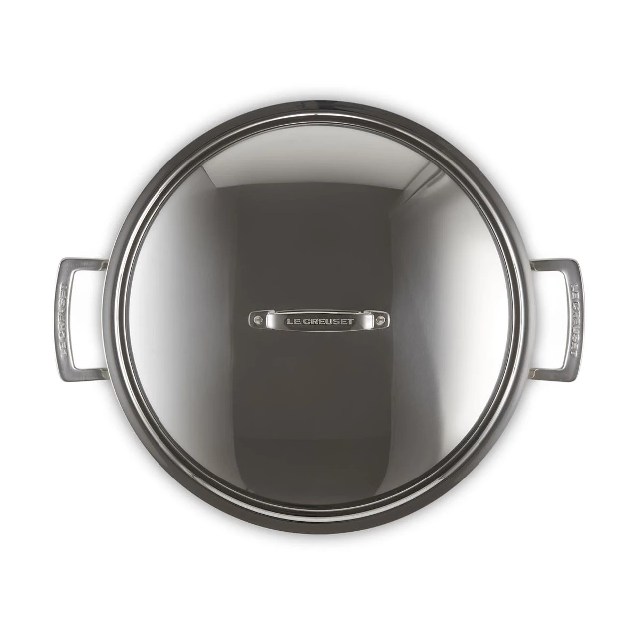 Le Creuset 3 Ply Stainless Steel 30cm Shallow Casserole With Lid - Image 6