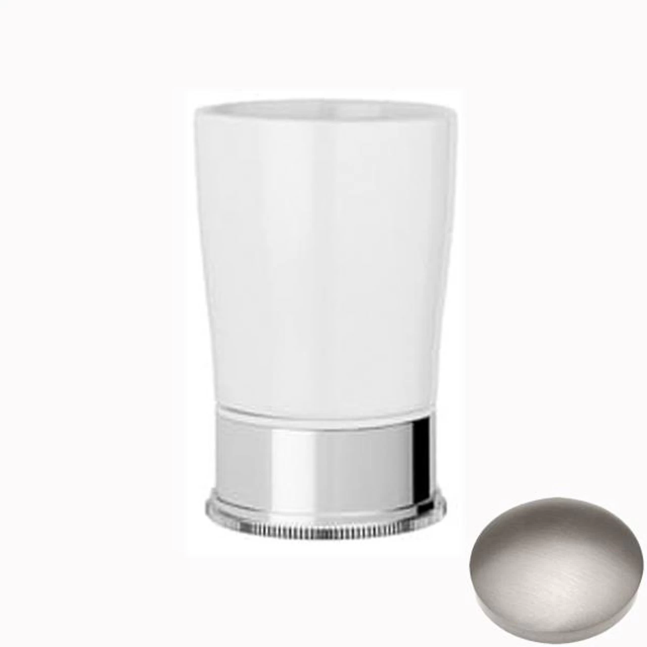 Samuel Heath Style Moderne Freestanding White Ceramic Tumbler Holder N6665W - Image 10