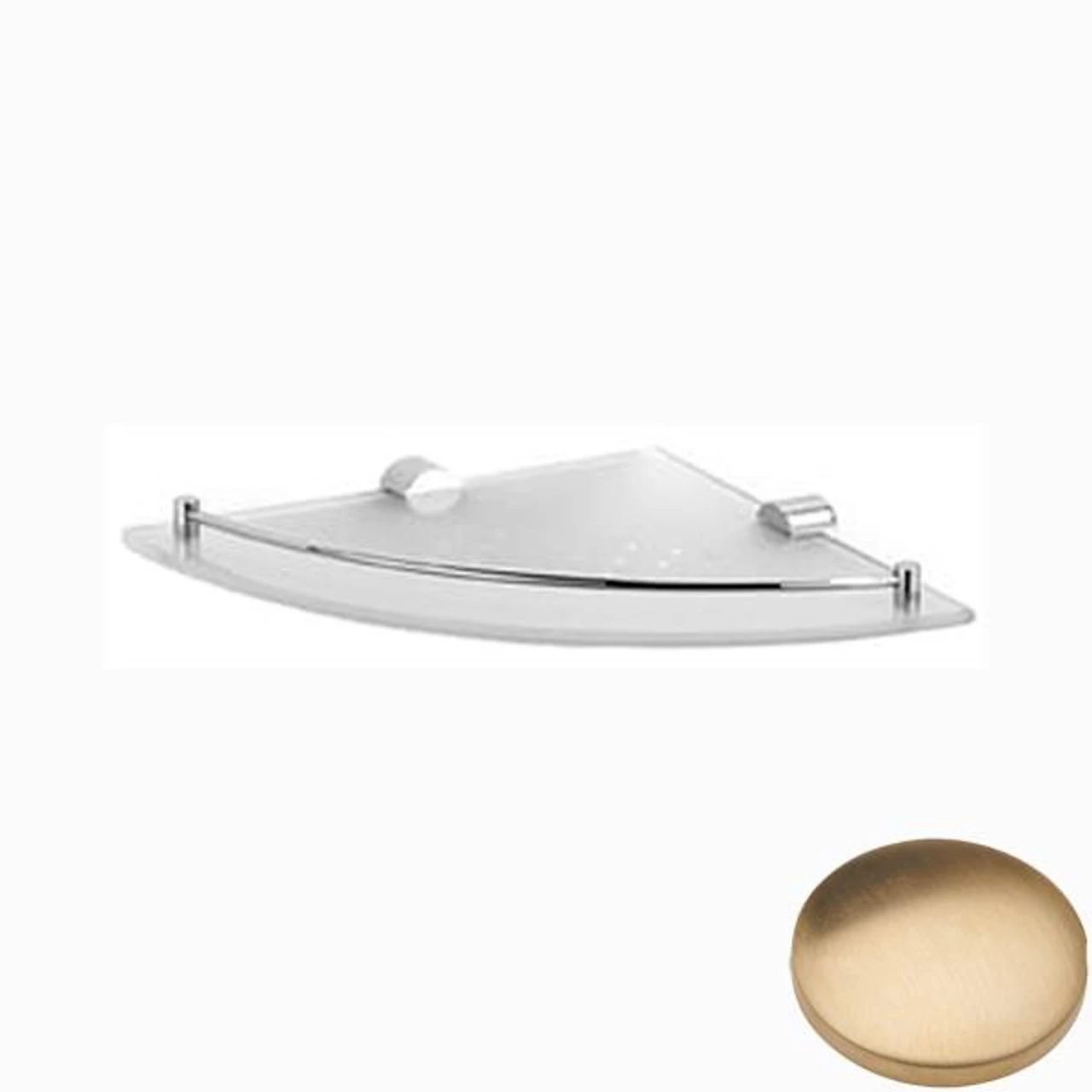 Samuel Heath Xenon Glass Corner Shelf N5036 - Image 3