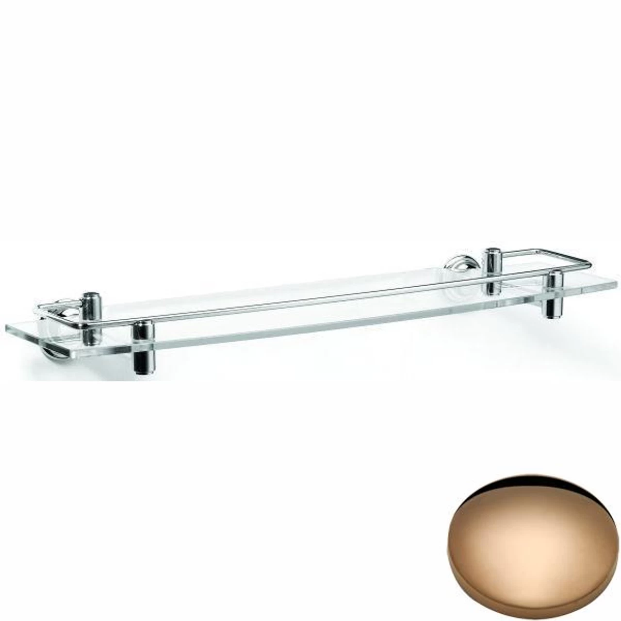 Samuel Heath Fairfield Glass Shelf With Lifting Rail N9543 - Image 3