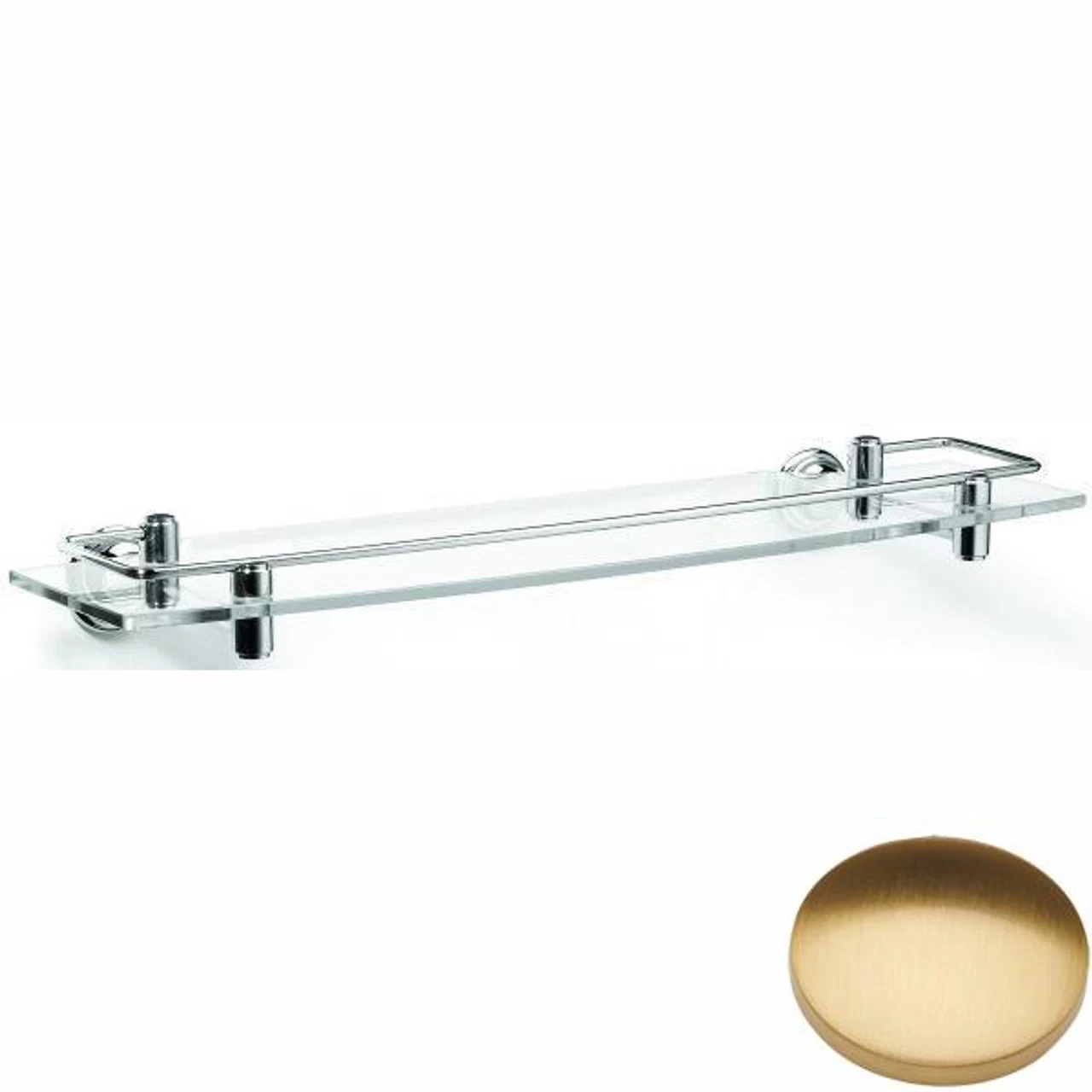Samuel Heath Fairfield Glass Shelf With Lifting Rail N9543 - Image 6
