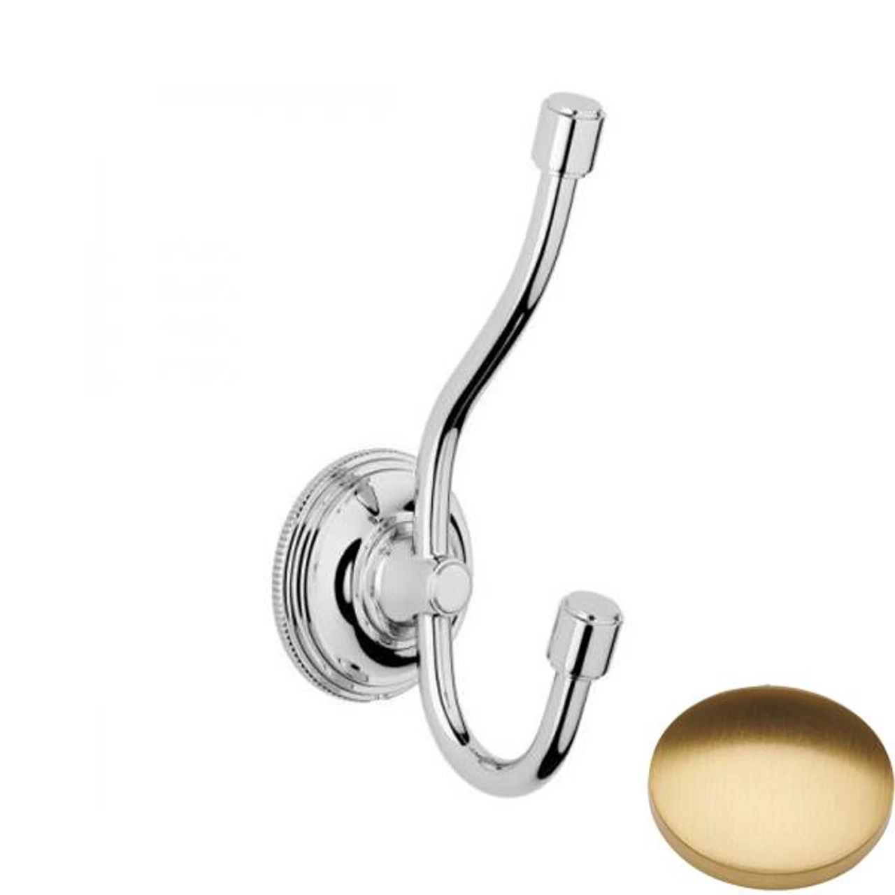 Samuel Heath Style Moderne Double Robe Hook N6639