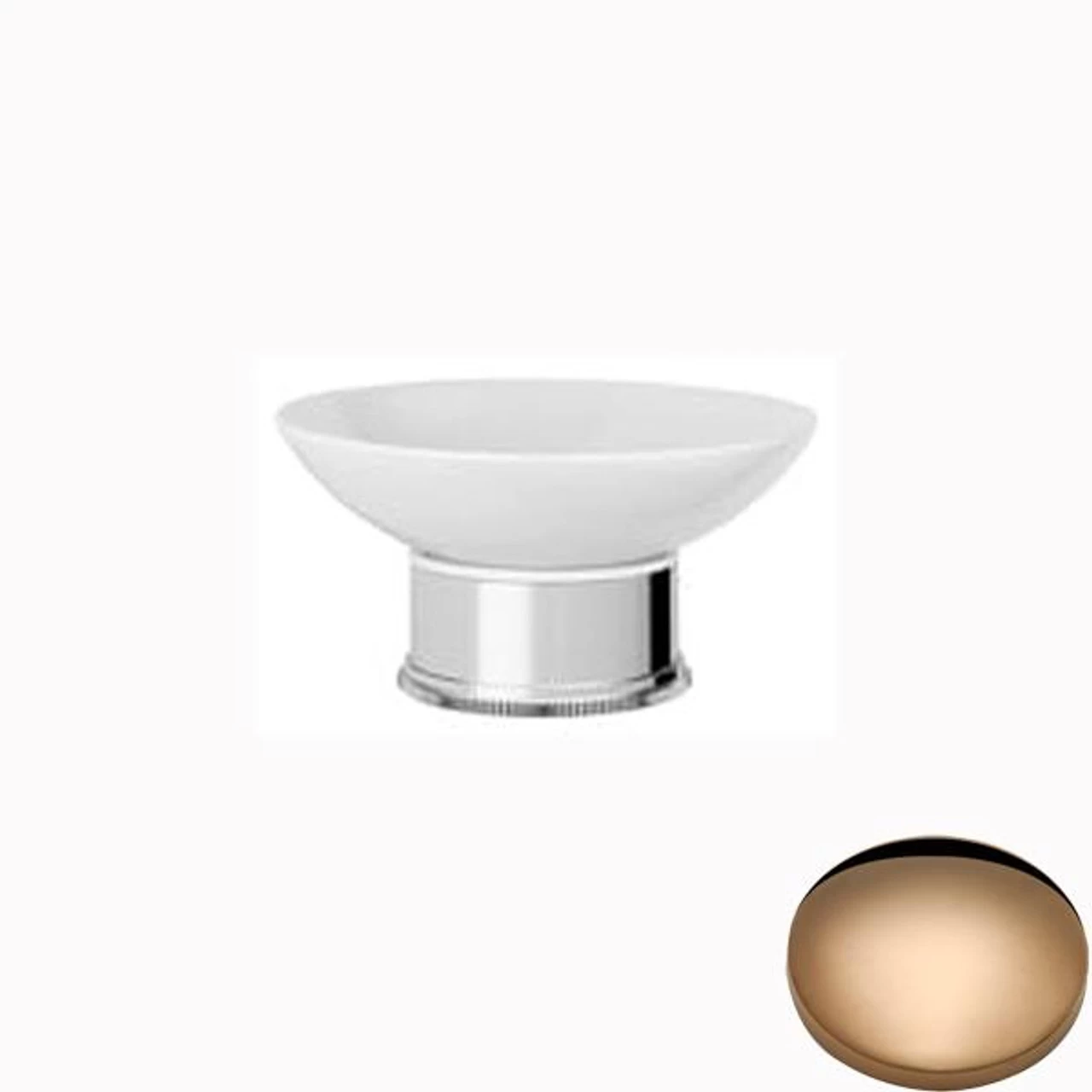 Samuel Heath Style Moderne Freestanding White Ceramic Soap Holder N6664W - Image 9