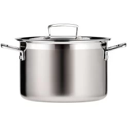 Le Creuset 3 Ply Stainless Steel 24cm Deep Casserole With Lid