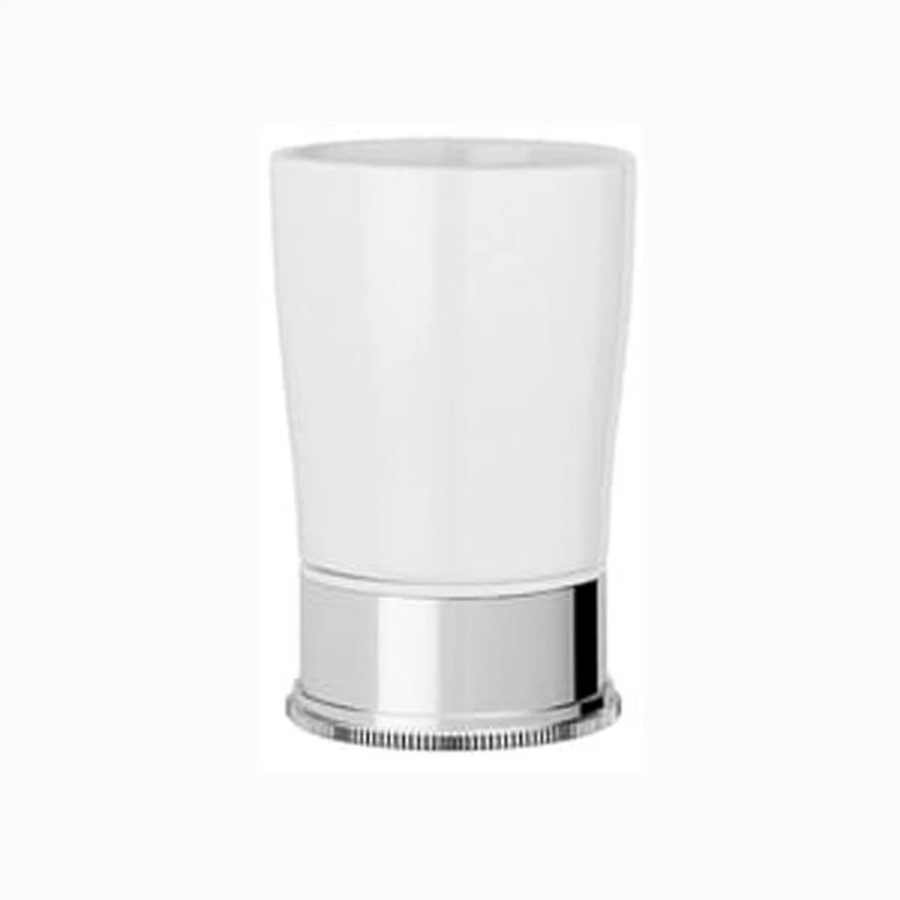 Samuel Heath Style Moderne Freestanding White Ceramic Tumbler Holder N6665W - Image 8