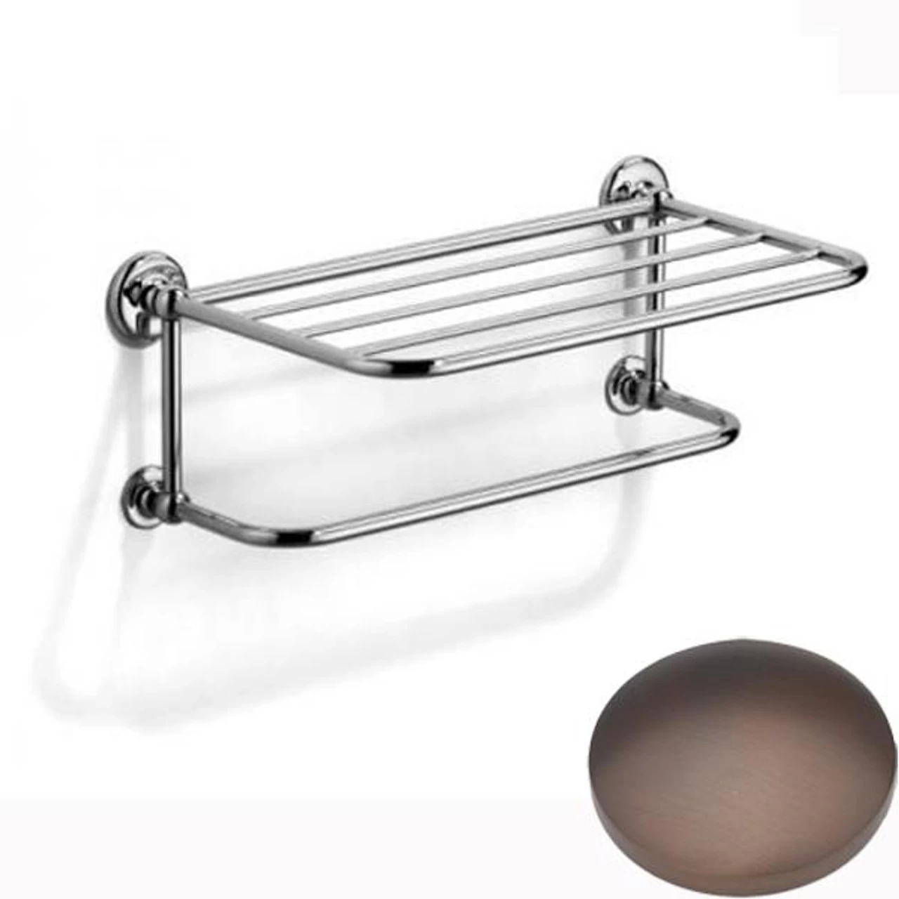 Samuel Heath Novis Towel Shelf With Towel Hanging Rail N1737 - Image 2