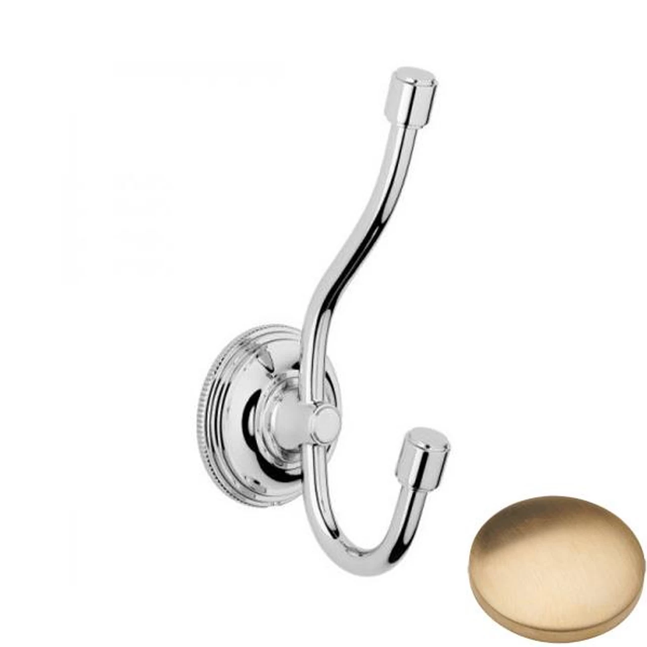 Samuel Heath Style Moderne Double Robe Hook N6639 - Image 4