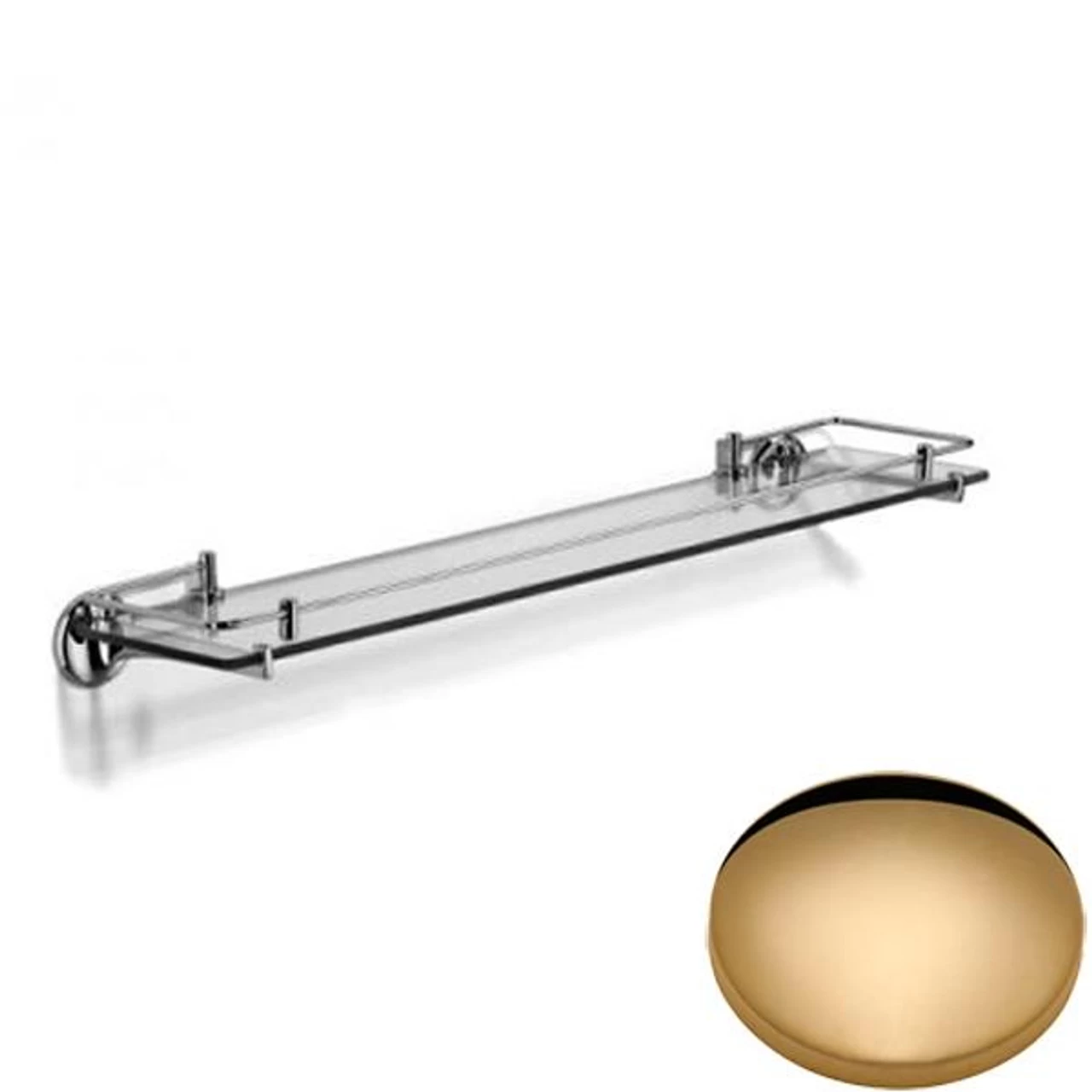 Samuel Heath Novis Glass Shelf With Lifting Rail N1113-LR/N1115-LR - Image 6