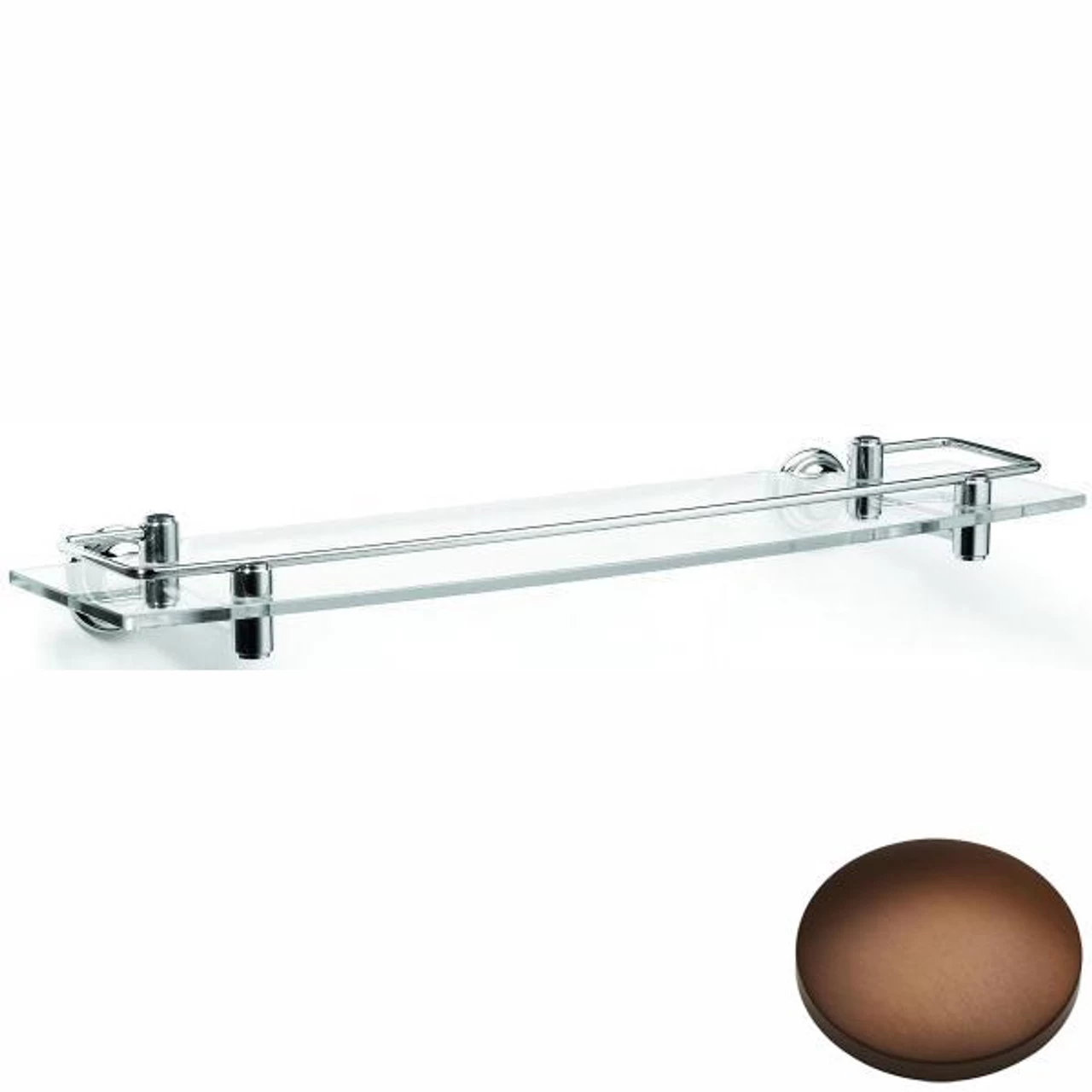 Samuel Heath Fairfield Glass Shelf With Lifting Rail N9543 - Image 4