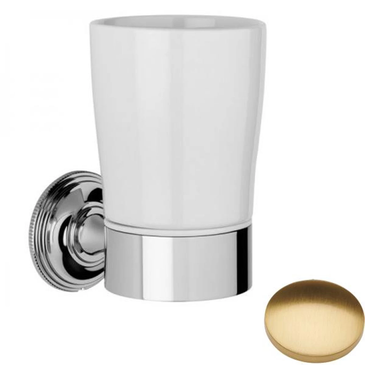 Samuel Heath Style Moderne Tumbler Holder White Ceramic N6635W - Image 6