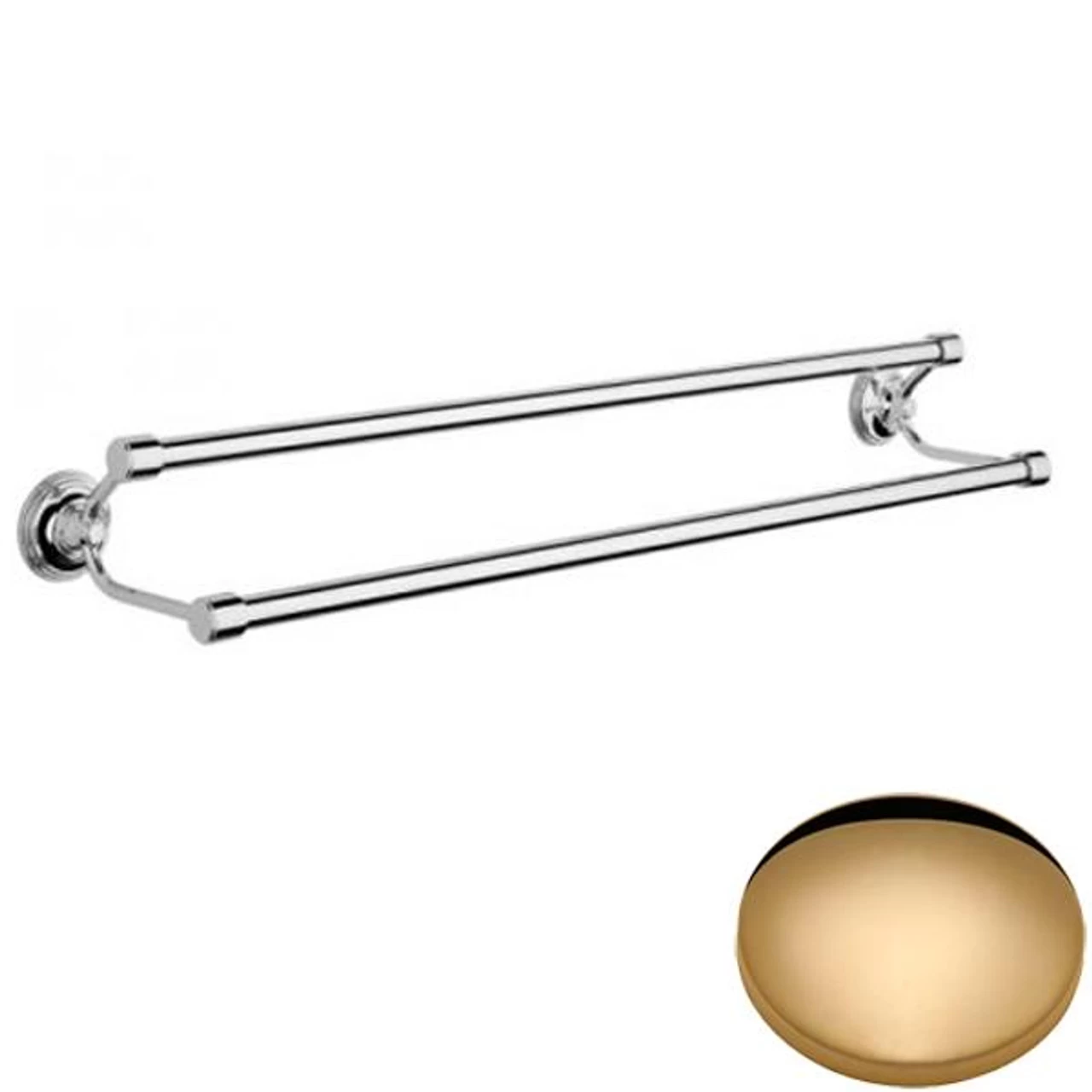 Samuel Heath Style Moderne Double Towel Rail N6701 - Image 2
