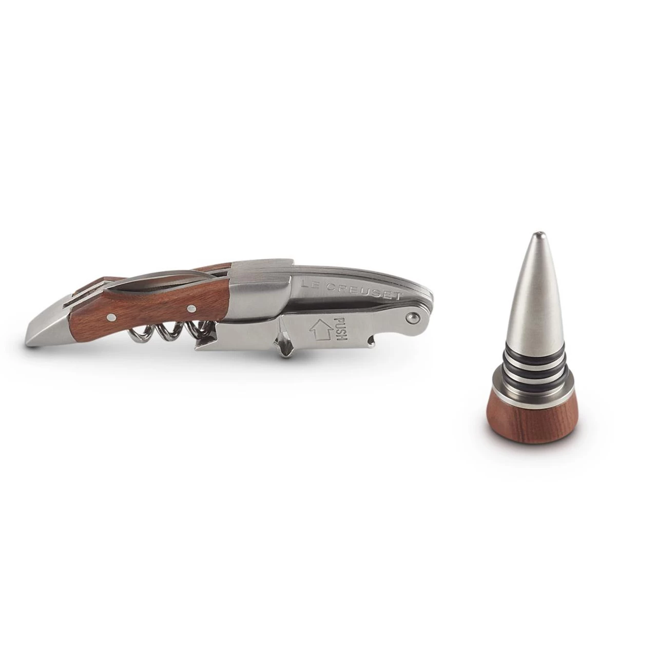 Le Creuset GS 190 Wooden Waiter's Corkscrew And Stopper - Image 2