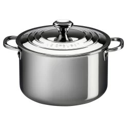 Le Creuset Signature Stainless Steel 28cm Stock Pot With Lid